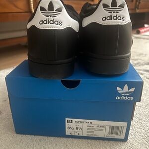 Adidas Superstar II Black and White Sneakers